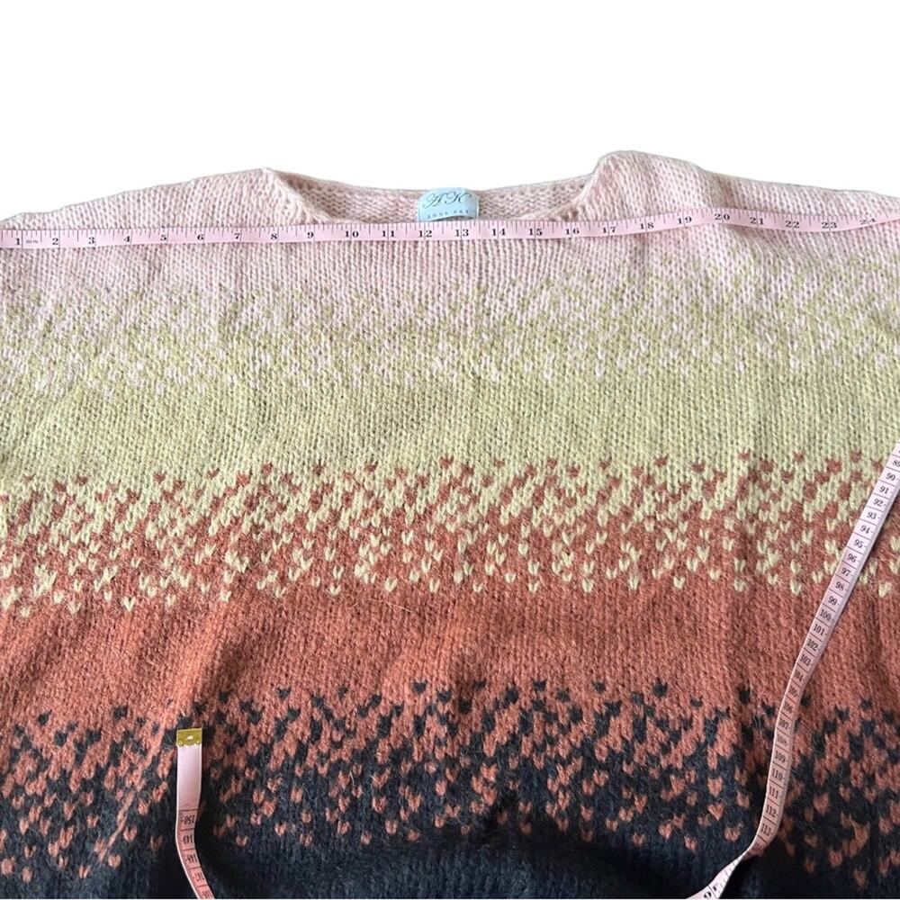 Anna Kay Multi Colored Ombre Wool Blend Knit Sweater Size 1(small) - Picture 12 of 15